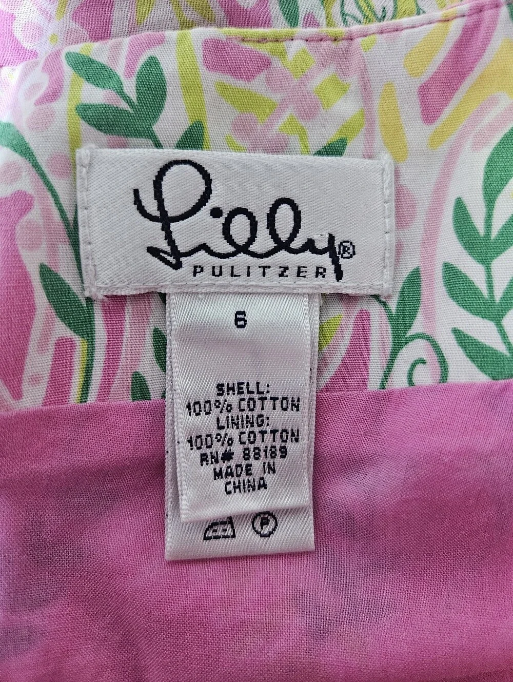 Lilly Pulitzer Pink Safari Animal Print Cotton Mini Skirt Size 8 Lined